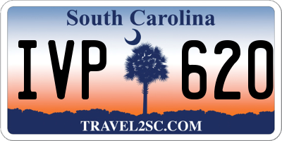 SC license plate IVP620