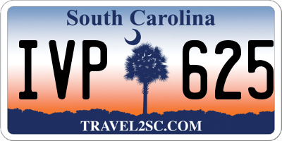 SC license plate IVP625