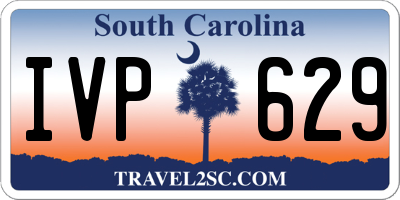 SC license plate IVP629