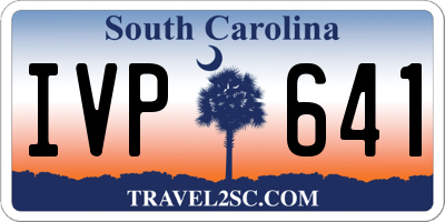 SC license plate IVP641
