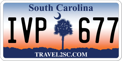 SC license plate IVP677