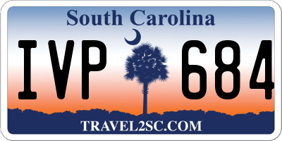 SC license plate IVP684