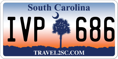 SC license plate IVP686