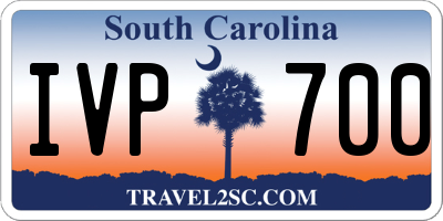 SC license plate IVP700