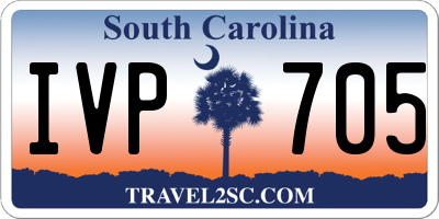SC license plate IVP705