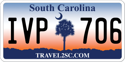 SC license plate IVP706