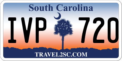 SC license plate IVP720
