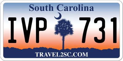 SC license plate IVP731