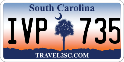 SC license plate IVP735