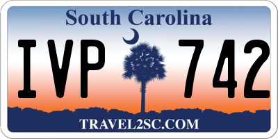 SC license plate IVP742