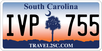 SC license plate IVP755