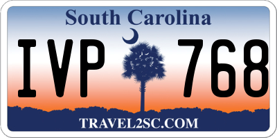 SC license plate IVP768