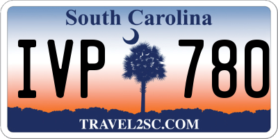 SC license plate IVP780