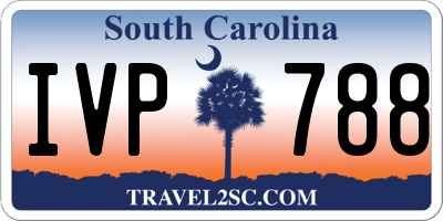 SC license plate IVP788