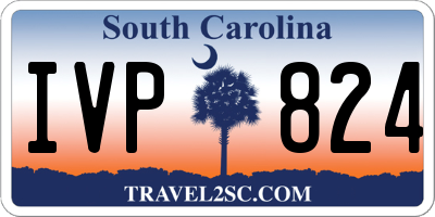 SC license plate IVP824