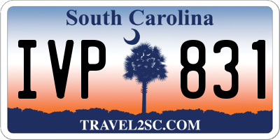 SC license plate IVP831