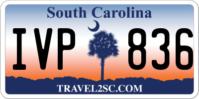 SC license plate IVP836