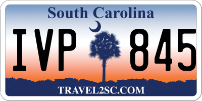 SC license plate IVP845