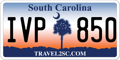 SC license plate IVP850