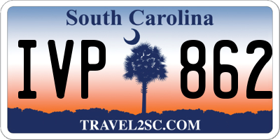 SC license plate IVP862
