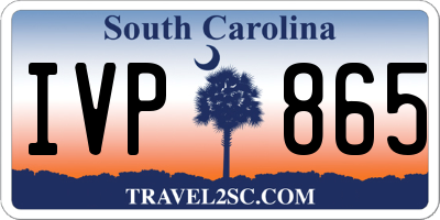 SC license plate IVP865
