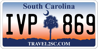 SC license plate IVP869