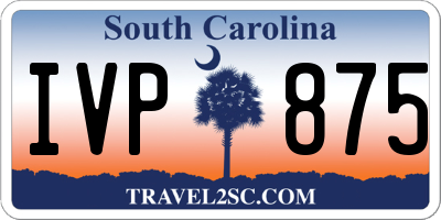 SC license plate IVP875