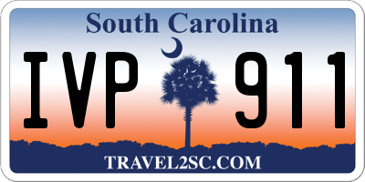 SC license plate IVP911