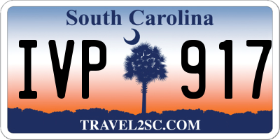 SC license plate IVP917