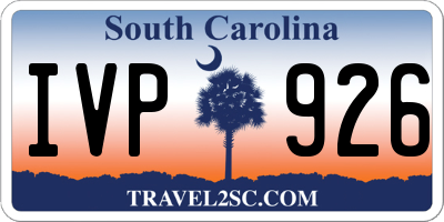 SC license plate IVP926