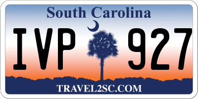SC license plate IVP927