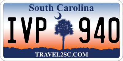 SC license plate IVP940