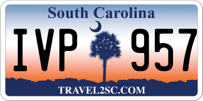 SC license plate IVP957
