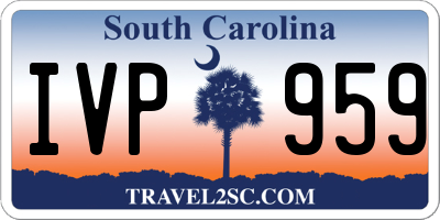 SC license plate IVP959
