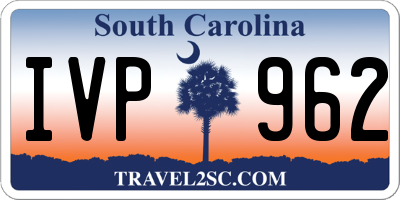 SC license plate IVP962