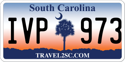 SC license plate IVP973