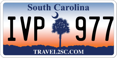 SC license plate IVP977