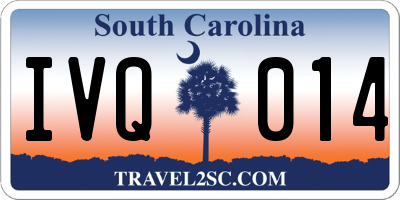 SC license plate IVQ014