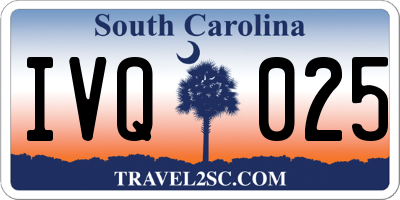 SC license plate IVQ025