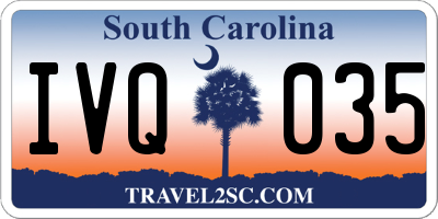 SC license plate IVQ035