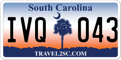 SC license plate IVQ043