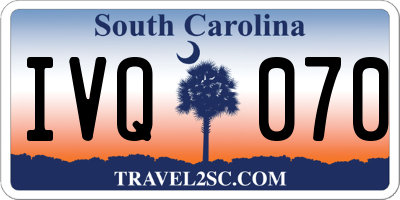 SC license plate IVQ070