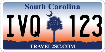 SC license plate IVQ123