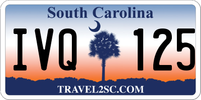 SC license plate IVQ125