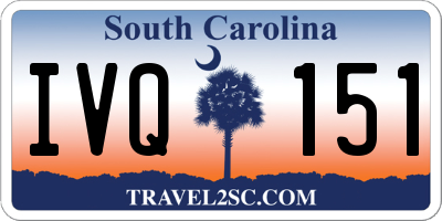 SC license plate IVQ151