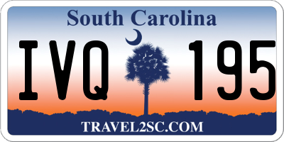 SC license plate IVQ195