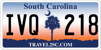 SC license plate IVQ218