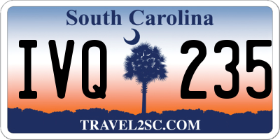 SC license plate IVQ235