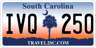 SC license plate IVQ250