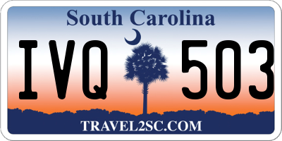 SC license plate IVQ503